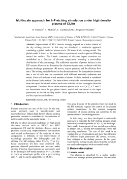 Multiscale approach for InP etching simulation under high density plasma of Cl2/Ar