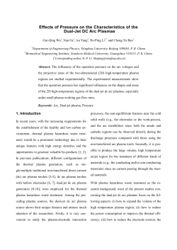 Effects of Pressure on the Characteristics of the Dual-Jet DC Arc Plasmas