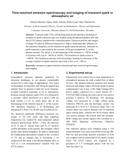Time-resolved emission spectroscopy and imaging of transient spark discharge in atmospheric air