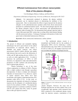 Efficient luminescence from silicon nanocrystals: Role of the plasma afterglow