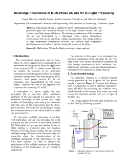 Discharge Phenomena of Multi-Phase AC Arc for In-Flight Processing