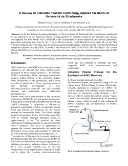 Induction Plasma Synthesis of nanostructured Ni-based anodes for enhanced performance of SOFCs.