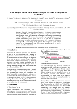 Reactivity of atoms adsorbed on catalytic surfaces under plasma exposure