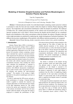 Modeling of Solution Droplet Evolution and Particle Morphologies in Solution Plasma Spraying