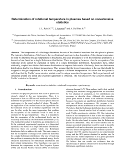 Determination of rotational temperature in plasmas based on nonextensive statistics