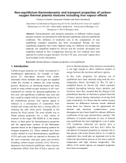 Non-equilibrium thermodynamic and transport properties of carbon-oxygen thermal plasma mixtures including iron vapour effects