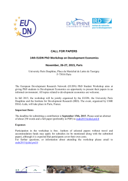 CALL FOR PAPERS