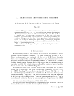 A 4-dimensional shrinking theorem