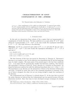 Characterization of knot complements in the n-sphere