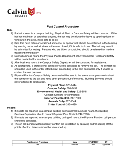 Pest Control Procedure
