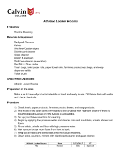 Cleaning Locker Rooms