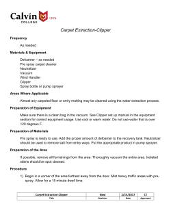 Carpet Extraction - Clipper