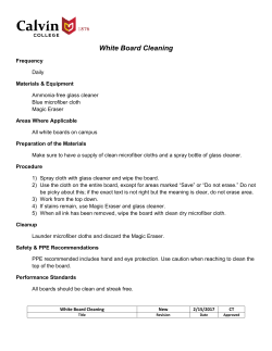 Whiteboard Cleaning