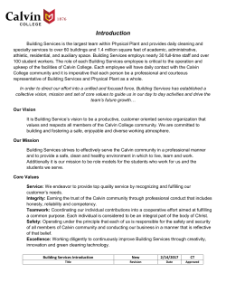 Building Services Introduction