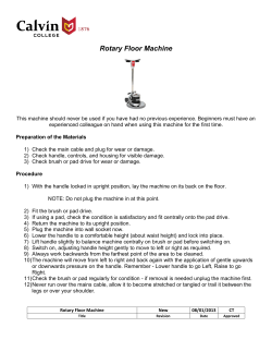 Rotary Floor Machine