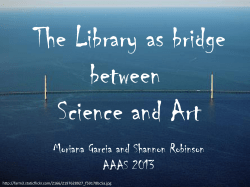The Library as bridge between Science and Art