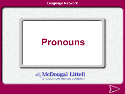 Pronouns PowerPoint