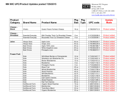 UPC Update 07/29/2015 (PDF)
