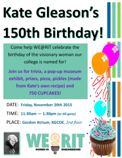 Kate Gleason's Birthday Celebration!&nbsp;