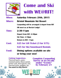 Ski with WE@RIT