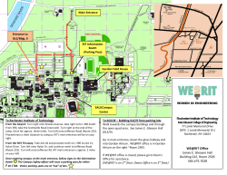 Campus Map for WE@RIT Visitors