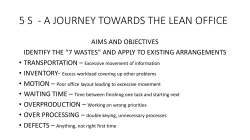 industry-renowned 5S approach [PDF 730.63KB]