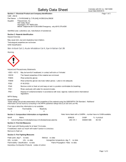 Material Safety Datasheet 25316 (PDF)