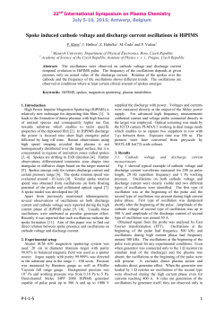 Spoke induced cathode voltage and discharge current oscillations in HiPIMS