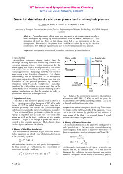 Numerical simulations of a microwave plasma torch at atmospheric pressure