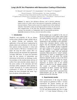 LONG LIFE DC ARC PLASMATRON WITH NANOCARBON COATING OF ELECTRODES