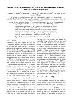 Plasma chemical oxidation of titanium implants enhances peri-implant bone volume and bone-implant contact in a rat model