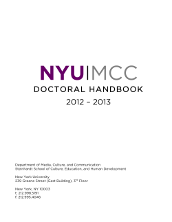 Doctoral Student Handbook