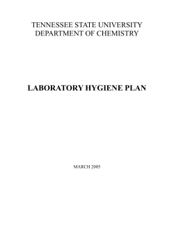 Chemical Hygiene Plan