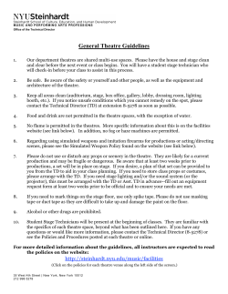 General Theatre Guidelines