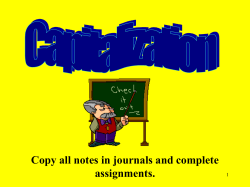Capitalization power point 1