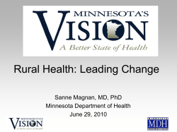 Rural Health: Leading Change