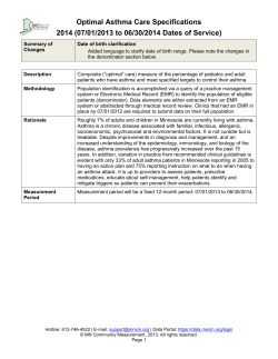 Optimal Asthma Care Composite Measure Specifications Referenced in Appendix A (PDF: 146KB/5 pgs)