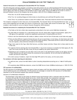 EvaluationWeb HIV Test Form Template With Highlighted Changes (PDF)