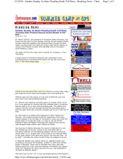 Flood story Chattanooga report