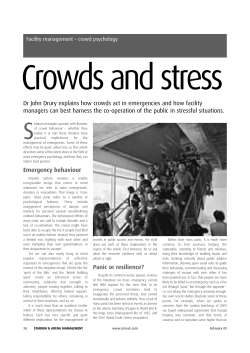 Crowds and stress.