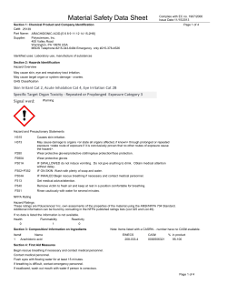 Material Safety Datasheet 25139 (PDF)