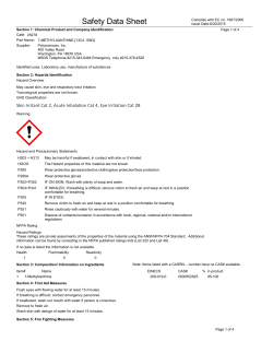 Material Safety Datasheet 25278 (PDF)