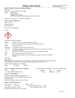 Material Safety Datasheet 25273 (PDF)