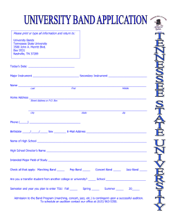 Band Application