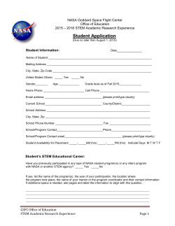 NASA Internship
