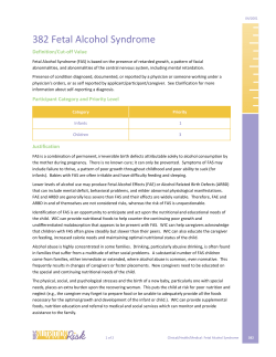 382 - Fetal Alcohol Syndrome (PDF)