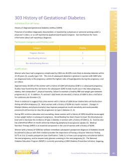 303 - History of Gestational Diabetes (PDF)