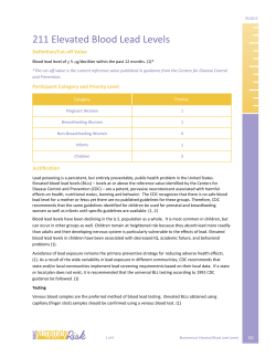 211 - Elevated Blood Lead Levels (PDF)