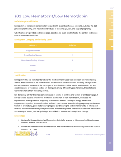 201 - Low Hematocrit/Low Hemoglobin (PDF)