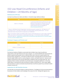 152 - Low Head Circumference (PDF)
